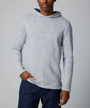 Ethan Textured Hoodie - Classic Navy