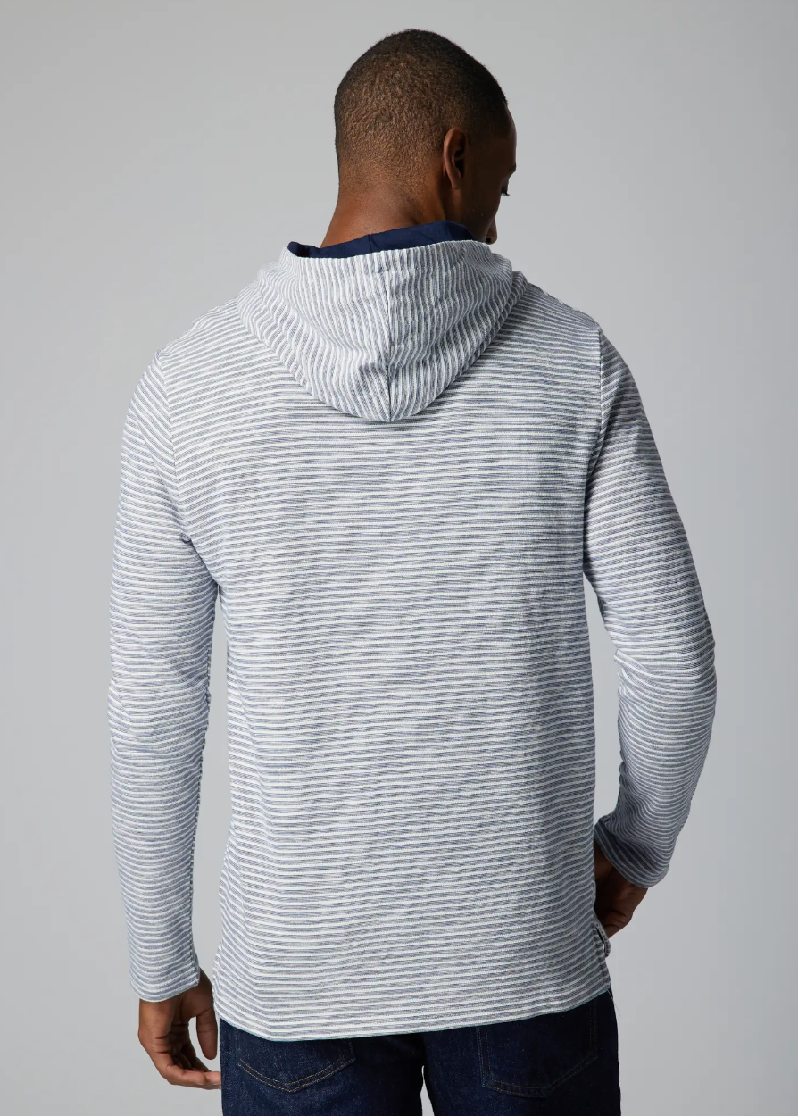 Ethan Textured Hoodie - Classic Navy