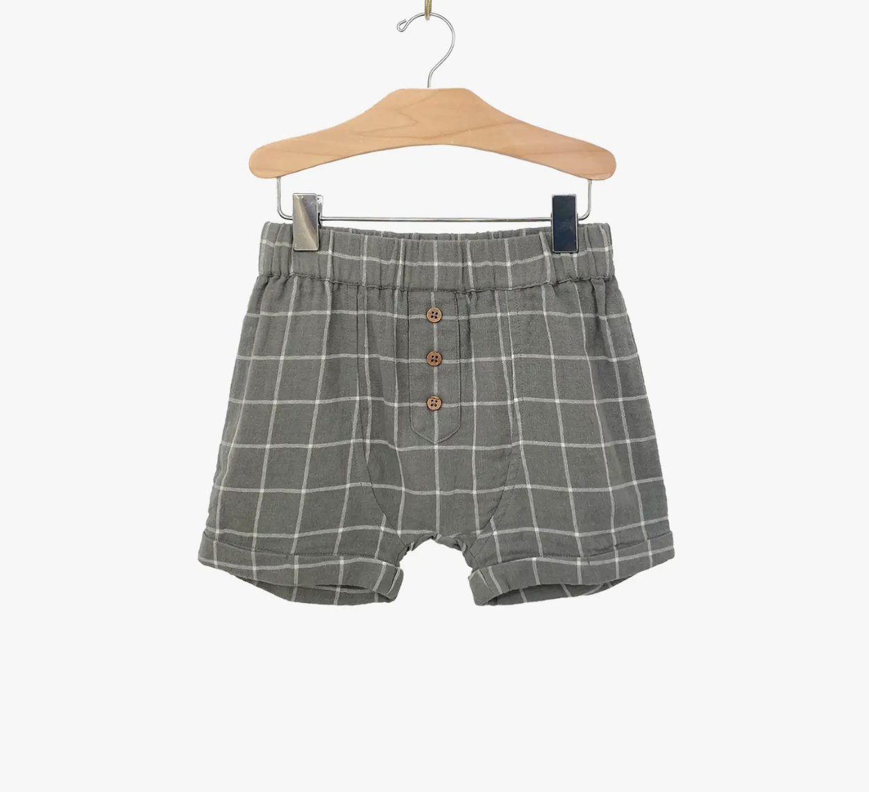 Windowpane Shorts - Sage