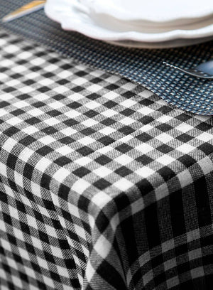 Farmhouse Table Cloth- Black