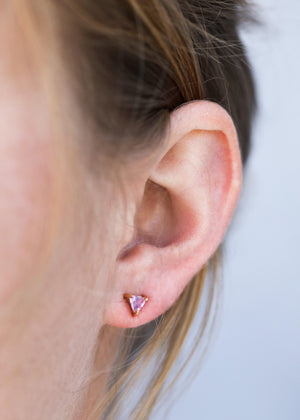 Amethyst Mini Gem Studs