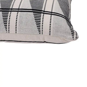 Kohima Handwoven Lumbar Throw Pillow - Black