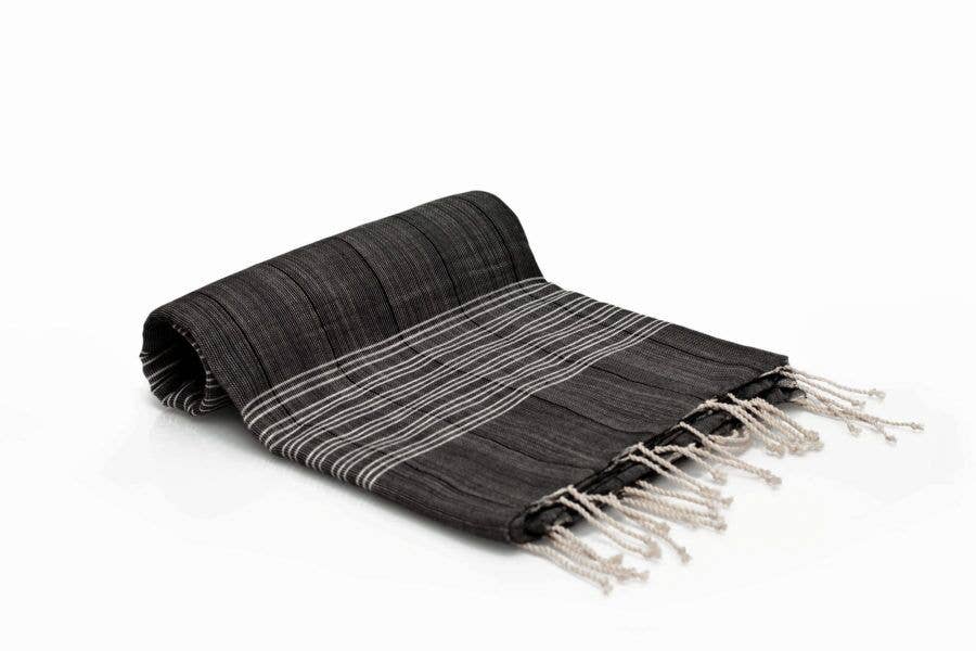 Maya Peshtemal Towel- Black