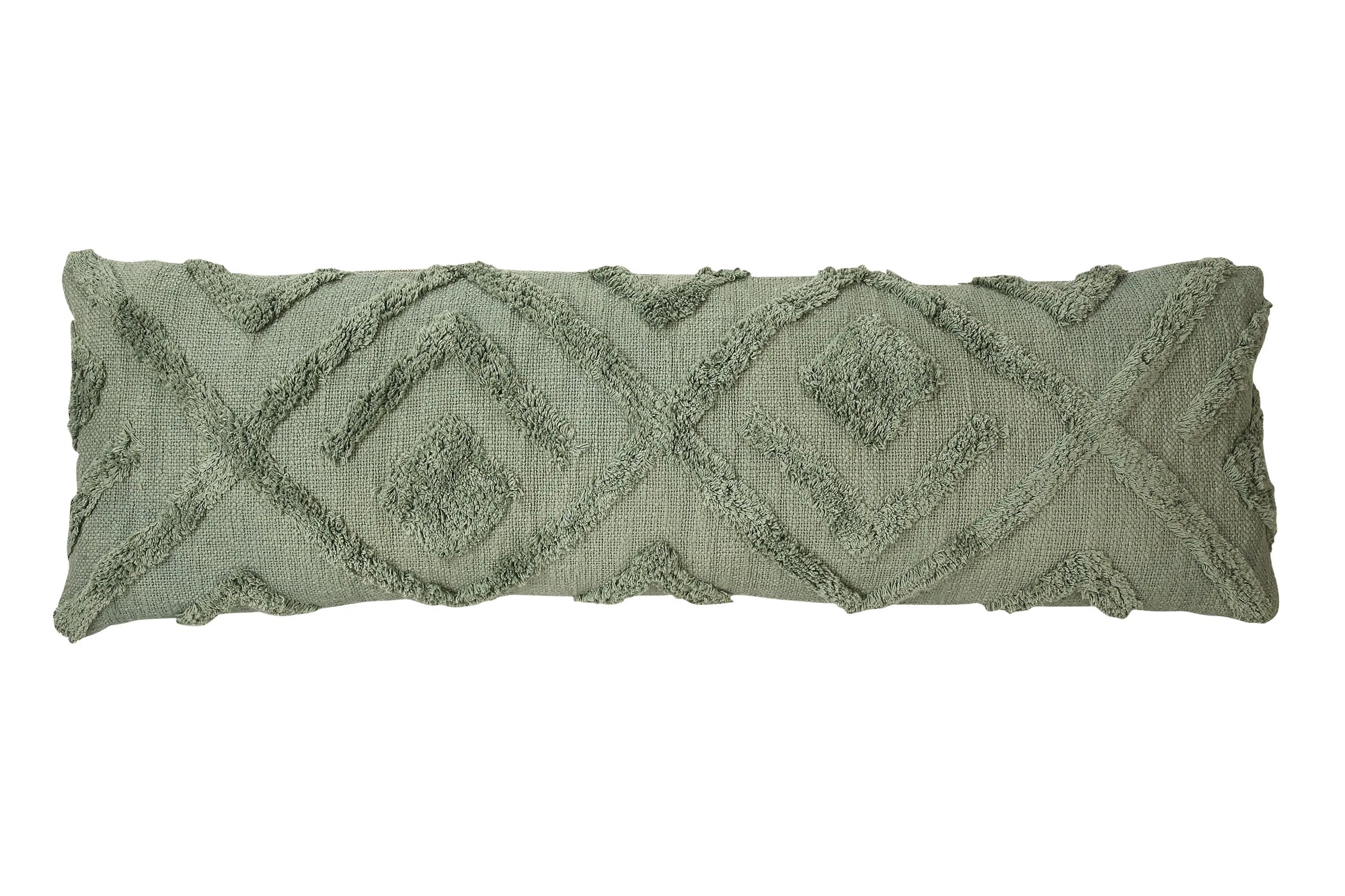 Snow Tufted XL Lumbar Pillow - Sage