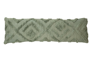 Snow Tufted XL Lumbar Pillow - Sage